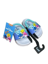 NEW Baby Shark Toddler Slide Sandals Boys Size 3 Flip Flop Shoes Nickelodeon
