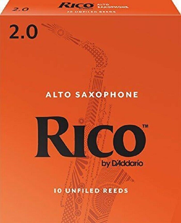 Max 62% OFF 10 Pack Rico Alto Saxophone RJA1020 Strength Max 76% OFF 2.0 Reeds