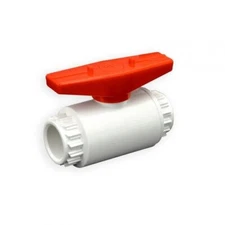 Flui-Pro 3/4" PVC Compact Ball Valve; Slip x Slip