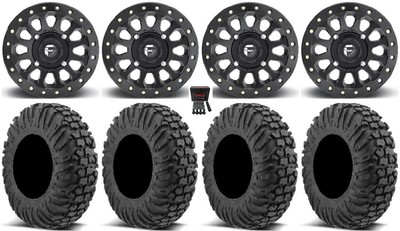 Fuel Vector Beadlock 15'' Wheels 30'' MotoVator Tires Can-Am Renegade Outlander