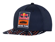 Red Bull KTM Factory Racing Cap Hat Navy Crown Orange Flat Hat Adjustable OSFM