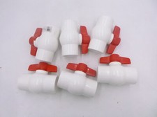6 Pack ProLine 1-1/2" PVC Ball Valve 107-637 for Sched. 40 Pipe