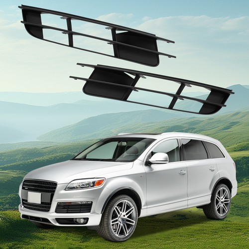 1 Pair Fog Light Grille Cover Trims Left+Right For Audi Q7 2006-2009 New