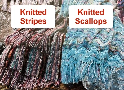 MULTIPLE BRANDS CUSTOM ORDER: THE ABSOLUTELY FABULOUS THROW Colinette Knitting Afghan 40x48" Kit