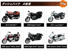 Suntory,HARLEY-DAVIDSON Bike Pull-Back ,2 Can Type,All 6 Items Complete Set