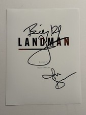 BILLY BOB THORNTON & JON HAMM SIGNED SCRIPT COVER AUTOGRAPHED LANDMAN SHOW COA