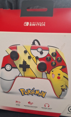 PowerA Wired Controller Pikachu Pop Art für Nintendo Switch, USB, ergonomisch