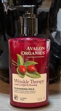   Avalon Organics Wrinkle Therapy, Cleansing Milk W/CoQ10  Rose Hip 8.5oz Vegan