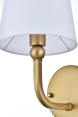 Living District Senna 6" Wall Sconce In Satin Gold - Picture 5 of 7