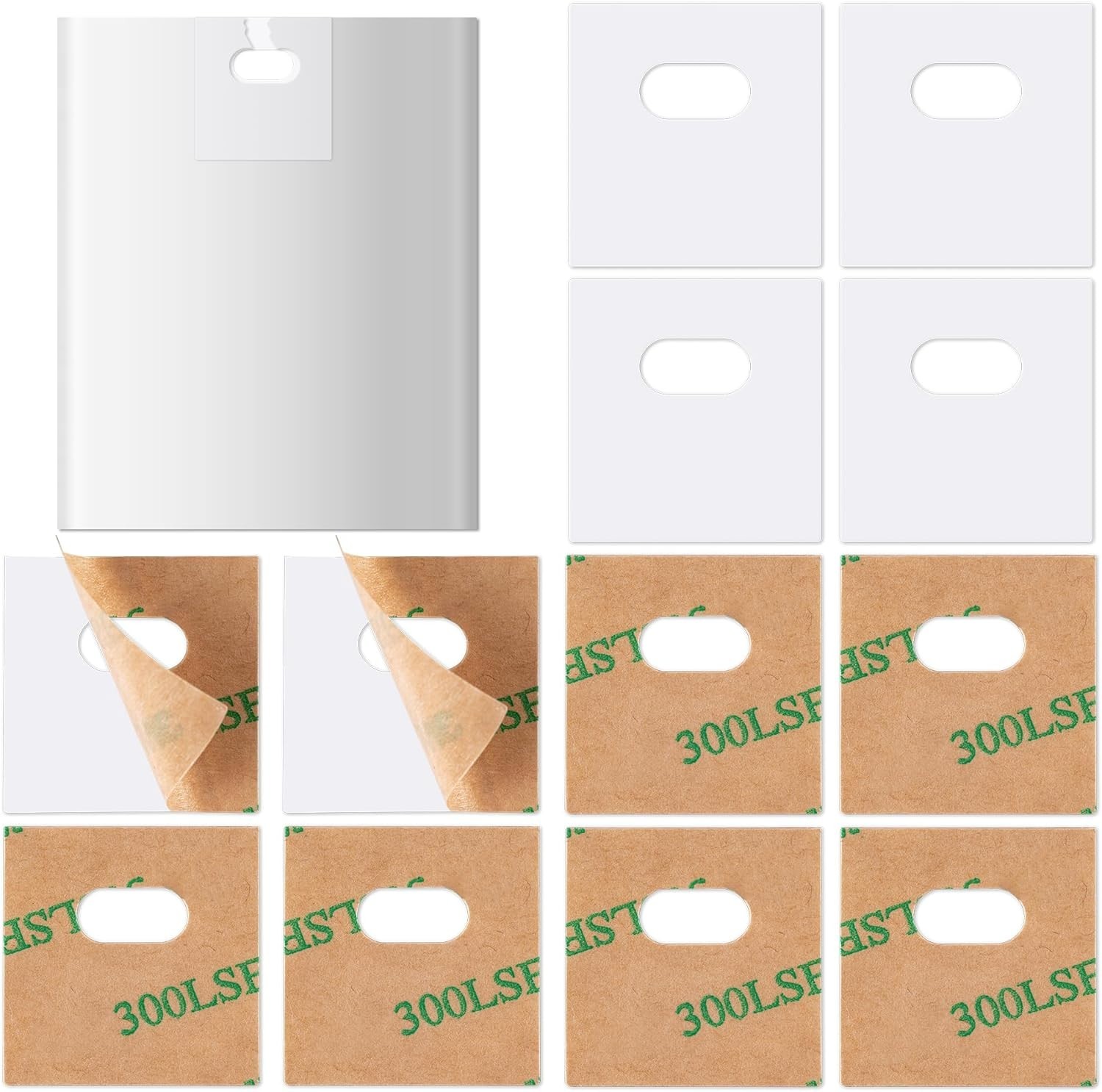 60 Pcs Vertical Blind Repair Tabs, Clear Vertical Blinds Replacement Parts Fixer