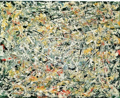 Weißlicht Pollock 1954 Kunstdruck Poster Wanddeko stilvoll klassisch Ausstellung min