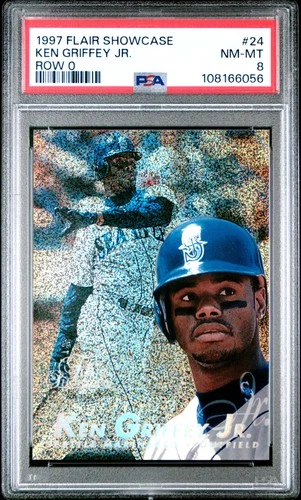 1997 Flair Showcase #24 Ken Griffey Jr. Row 0 PSA 8 RARE! HOF