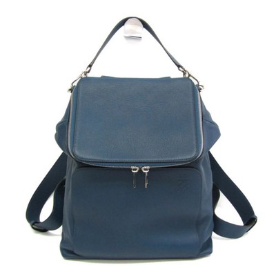 Loewe Goya Rucksack 316.30.P40 Damen Lederrucksack blau