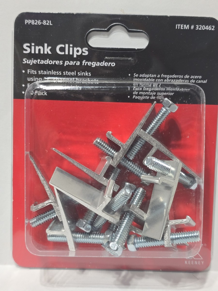 Keeney Plumb Pak PP826-82L Sink Clips for Stainless Steel Sinks