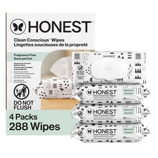 The Honest Company Baby Wipes, Multi-Use Plant-Based, 288 Count