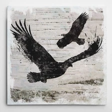 Wexford Home Birchbark Eagle Carol Robinson Gallery Wrapped Canvas Wall Art, ...