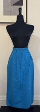 NWT Vintage Bright Blue H.G. Preferred Pencil Midi Pencil Skirt Women  s Size 10