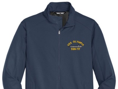 USS OLYMPIA SSN-717 Soft Shell Jacket.  New.  U.S. Navy
