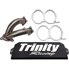 TRINITY RACING Slip-On Mufflers Natural TR-4173S-SS