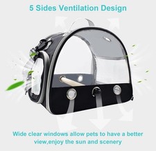 Bird Travel Carrier, Portable Small Bird Parrot Parakeet Carrier with Standing P