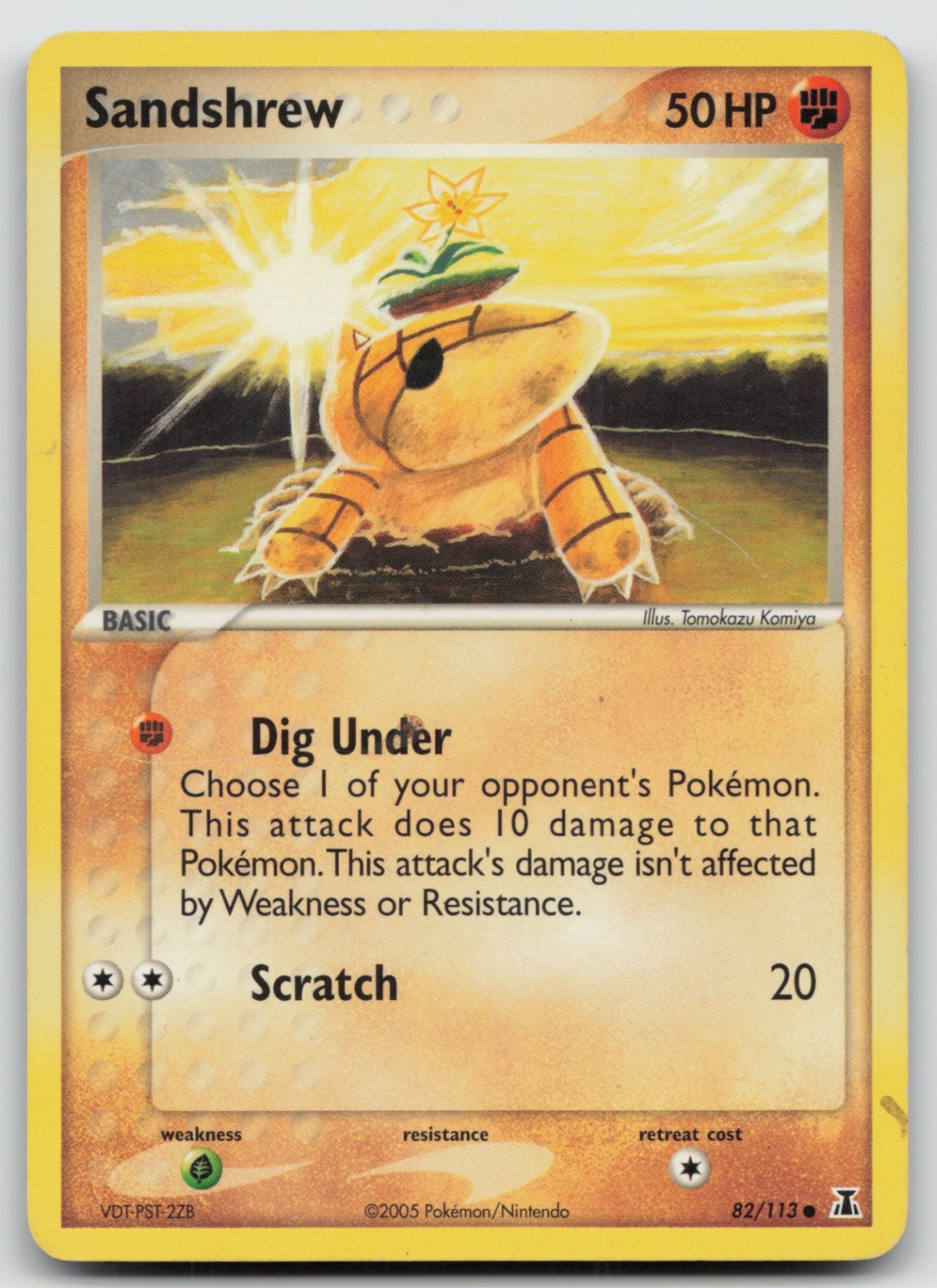 Sandshrew 82/113 Delta Species Common Pokemon TCG Card