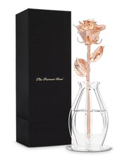 Forever Rose Real Rose Dipped in Rose Gold, Handcrafted Preserved Rose in Blo...
