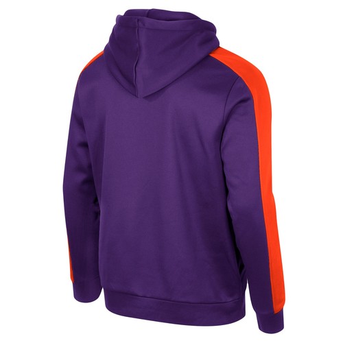 Men's Colosseum Purple Clemson Tigers Reese Full-Zip Hoodie - 第 3/3 張圖片