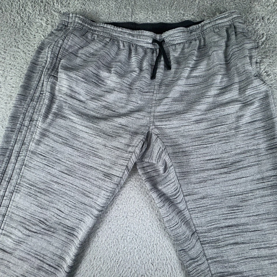 Pantalones deportivos Adidas para hombre 3XL gris jaspeado entrenamiento de rendimiento Foto 2 de 4