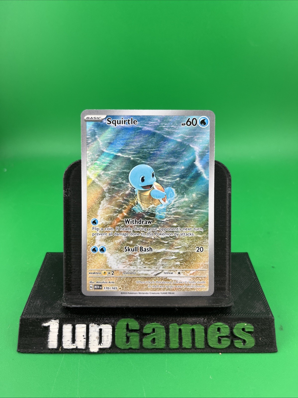 🫧 Pokémon TCG: S&V 151 Squirtle Card 170/165 English NM/PF