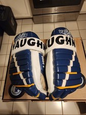 VINTAGE VAUGHN F3000 ALL LEATHER PROFESIONAL HOCKEY GLOVES