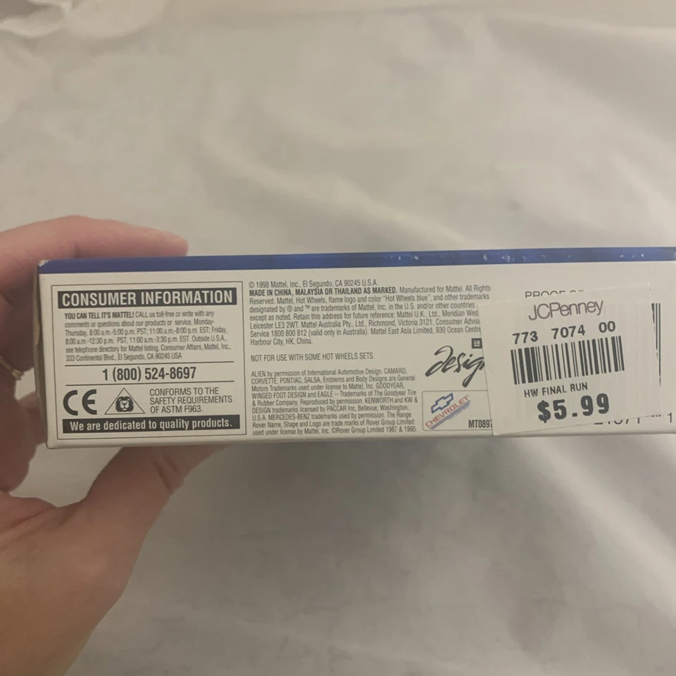 Hot Wheels HW 1999 FINAL RUN #4/12 STREET BEAST Last Production #21342 - Image 3 of 4