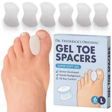Dr. Frederick’s Original Gel Toe Separators - 6 ct - Soft Bunion Spacers for ...
