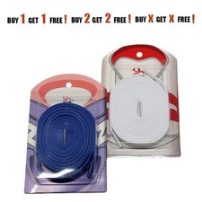 Strings 1/3" Extra Wide Double Fat. Shoelaces 40 47 55 63 Inch FLAT Laces