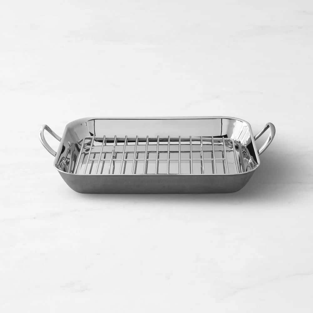 Williams Sonoma Thermo-Clad Stainless-Steel Flared Roasting Pan Large with Rack
Opens in a new windo