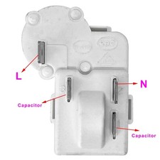 Protector de sobrecarga para refrigerador de 4 pines compresor PTC relé de arranque repuesto