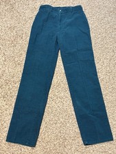 Vintage Pizzazz Trouser Womens Size 12 Embroidered Corduroy Pants Made in USA