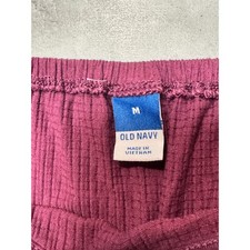 Old Navy Womens Medium M Ribbed Smocked Square Neck Mini Dress Purple