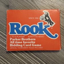 Vintage Rook Bidding Card Game Parker Brothers Complete with Rule Book