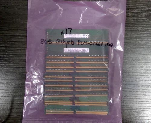 Lot of 17 SKhyinx 8GB 1Rx8-PC4-2666v RAM