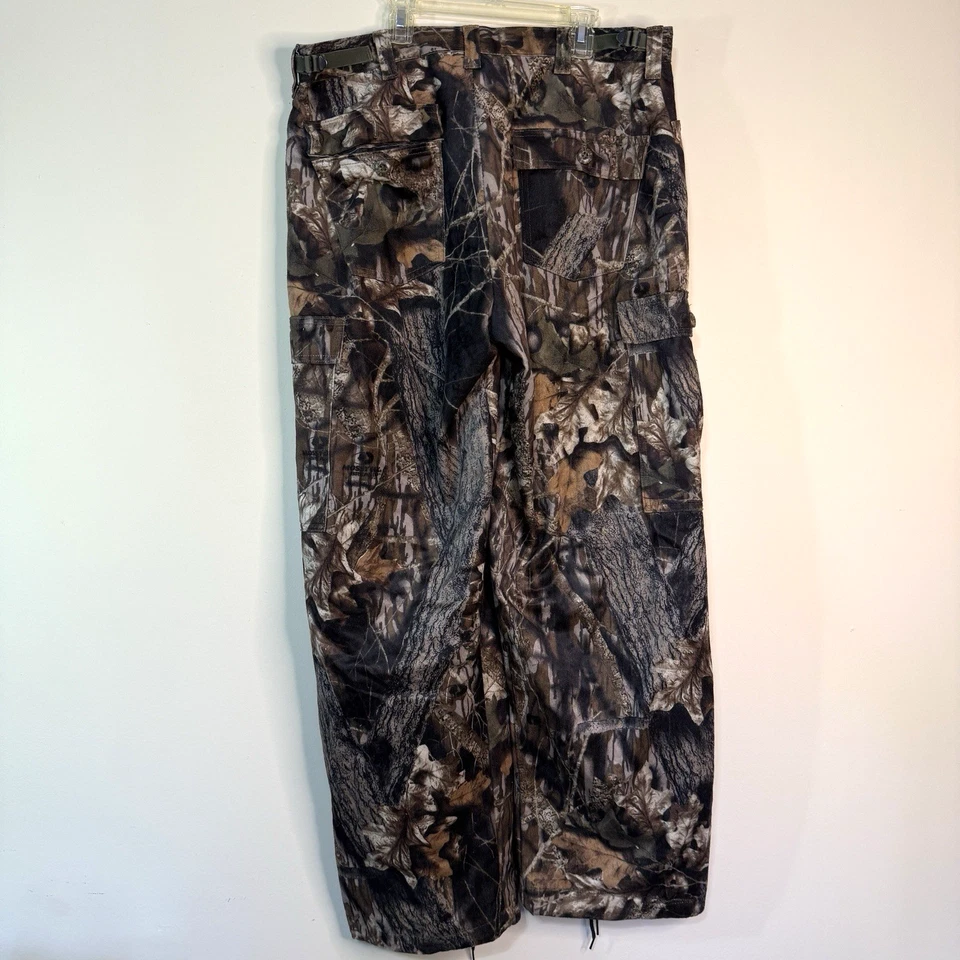 Scentlok Mossy Break Men L Fleece Camouflage Hunting Pants Brown Green Woodland - Image 2 of 4