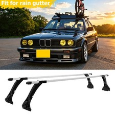 For 3 Series E21 E30 63 Rain Gutter Roof Rack Crossbars Luggage Cargo Carriers