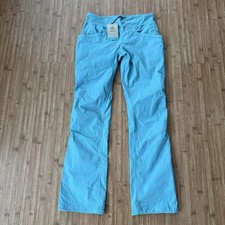 Prana Wakeen Pant Women Small fits 29x31 Blue Stretch Ripstop Organic READ