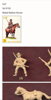 Hut Industrie 1:72 8182 Natal Native Horse x 1 Komplettpaket