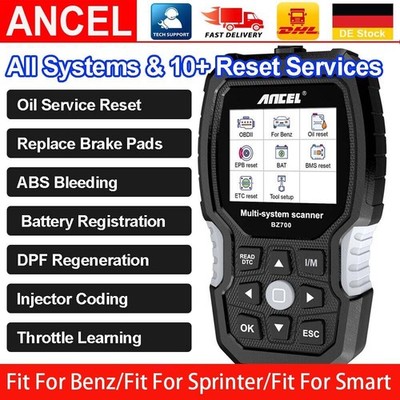 ANCEL BZ700 Für Mercedes Benz Alle System Profi Kfz OBD2 Diagnosegerät Deutsch