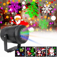 Christmas Halloween Holiday Snowflake Laser Light Projector LED Xmas Party Lamp