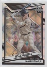 2022 Panini Elite Extra Edition Prime Numbers B 3/63 Lamar King Jr #120 4g8