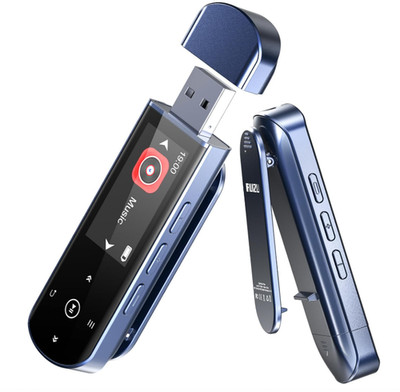 Reproductor MP3 64GB con BT 5.3, clip deportivo, radio FM y grabación. Nuevo