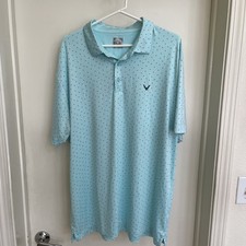 Callaway Polo Shirt Mens XL Green Golf Performance Stretch