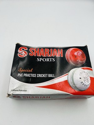 PVC Poly Hard cricket Balls for practice - box of 6 - red  145gms - 155gms