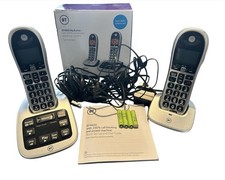 BT 4600 BIG BUTTON PHONE TWIN DUO PACK WITH ANSWERING MACHINE NUISANCE BLOCKING